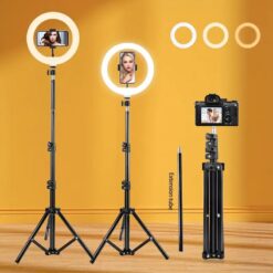 LED Ring Light with Adjustable Tripod Stand